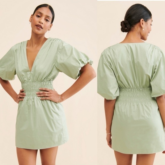 SUBOO Shia Sheered Waist Mini Dress Size X-Large - Picture 7 of 16